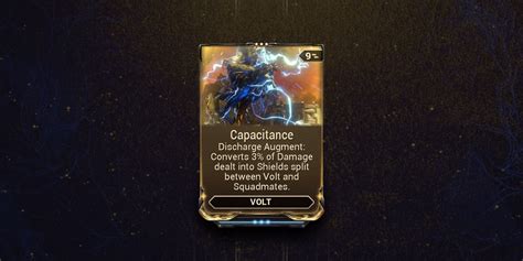 capacitance warframe|volt augment mods warframe.
